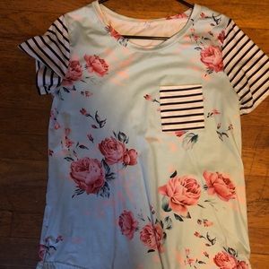 Small floral shirt